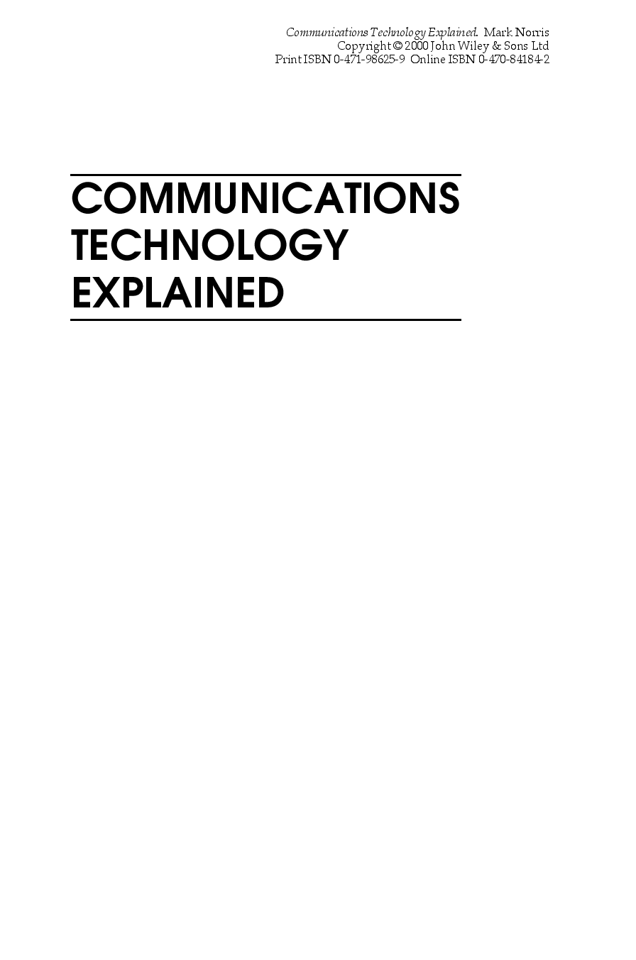 Communications technology explained