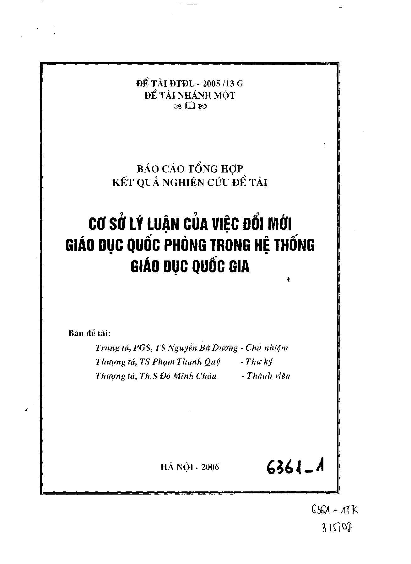 Cơ sở lý luận của việc đổi mới giáo dục quốc phòng trong hệ thống giáo dục quốc gia  