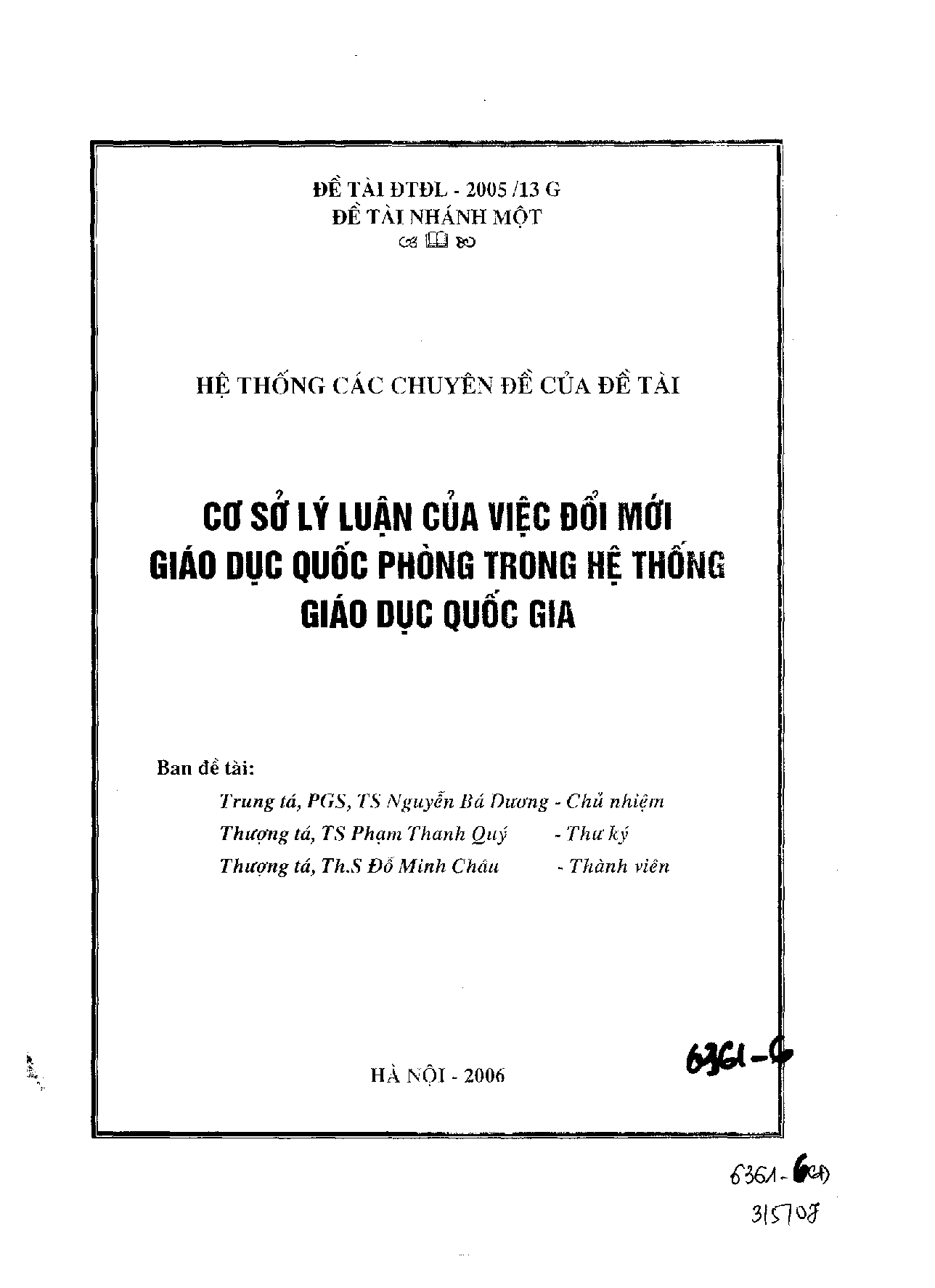 Cơ sở lý luận của việc đổi mới giáo dục quốc phòng trong hệ thống giáo dục quốc gia  