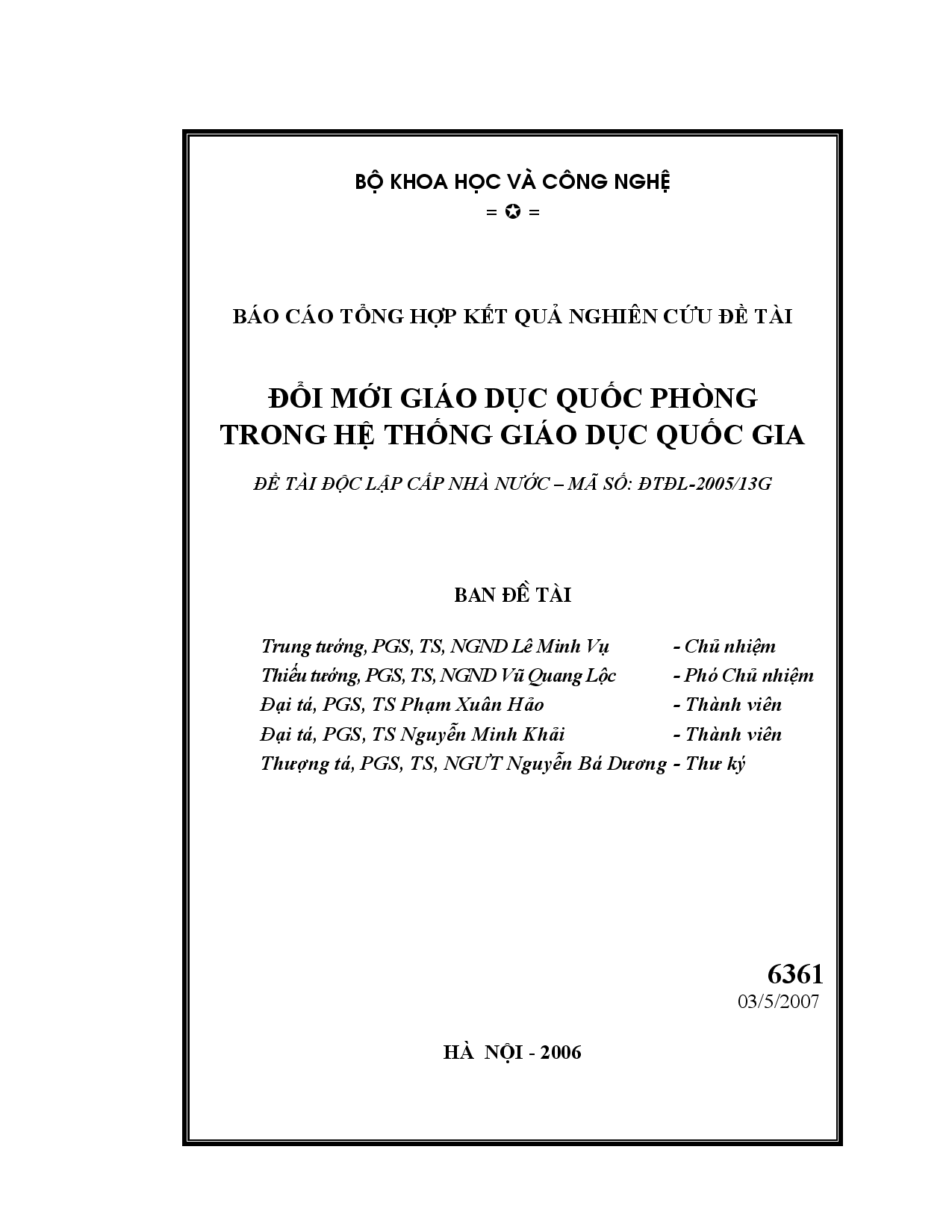 Đổi mới giáo dục quốc phòng trong hệ thống giáo dục quốc gia  