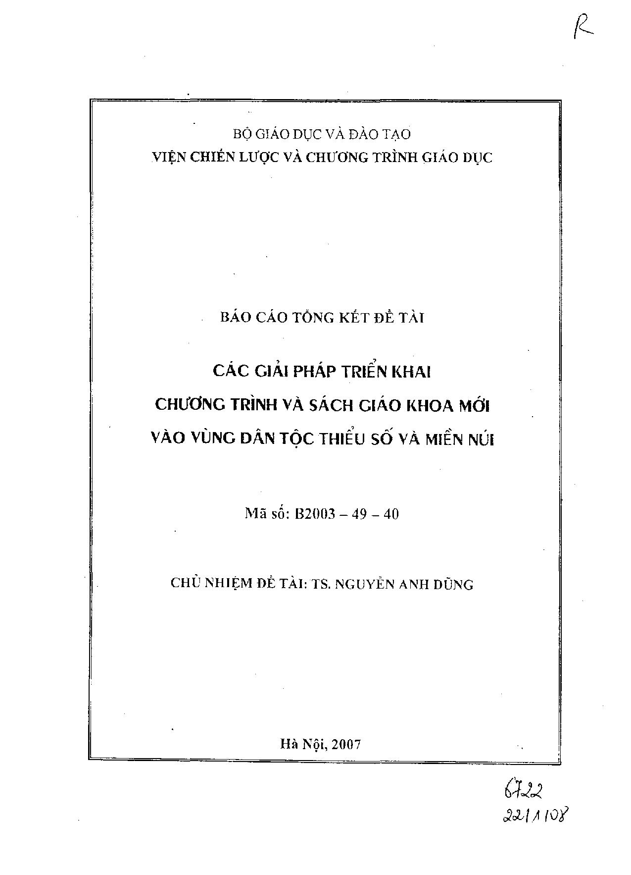 Các giải pháp triển khai chương trình và sách giáo khoa mới vào vùng dân tộc thiểu số và miền núi  