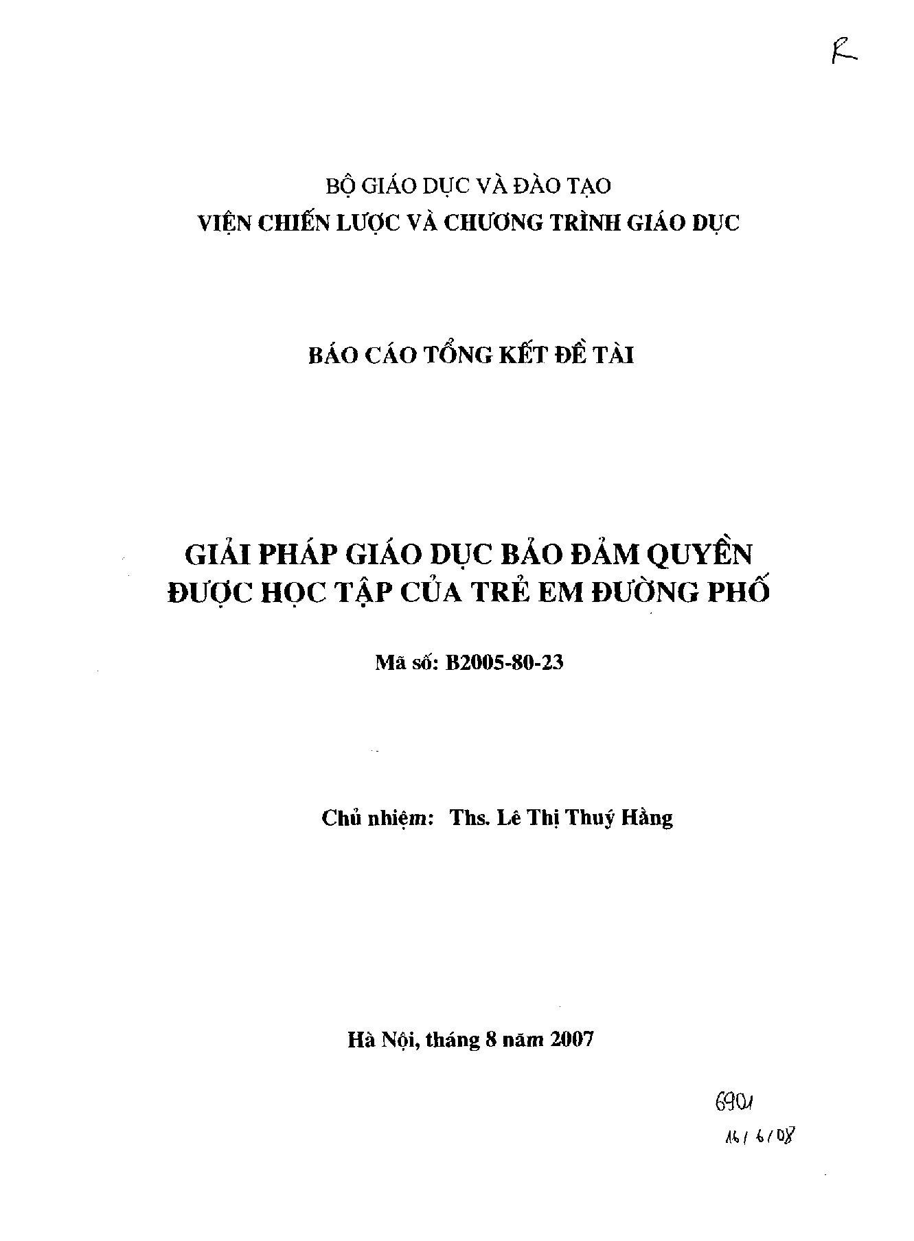 Giải pháp giáo dục bảo đảm quyền được học tập của trẻ em đường phố  