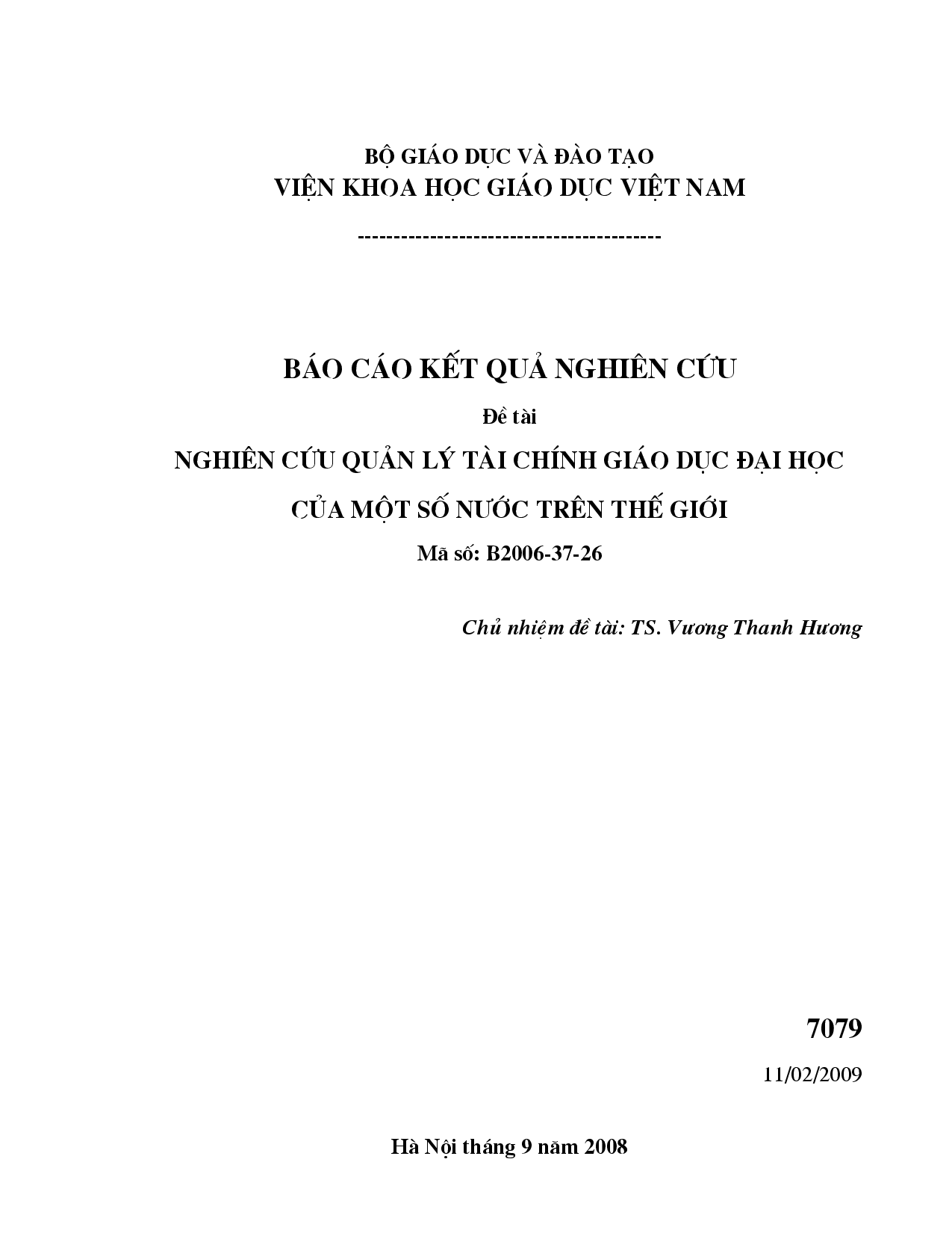 Nghiên cứu quản lý tài chính giáo dục đại học của một số nước trên thế giới  