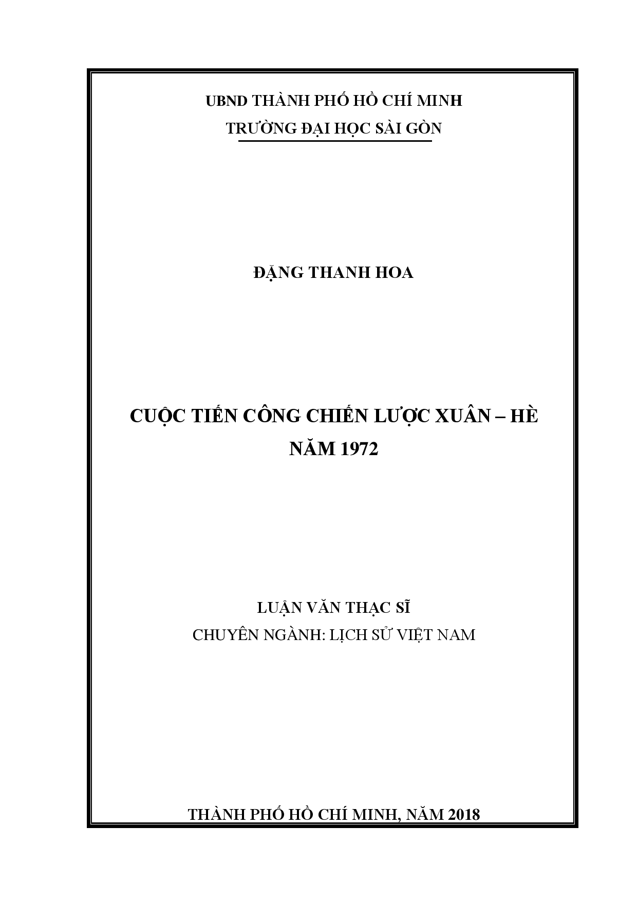 Cuộc tiến công chiến lược xuân - hè năm 1972  