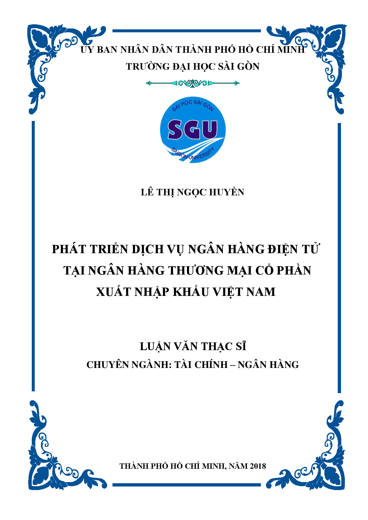 Phát triển dịch vụ ngân hàng điện tử tại ngân hàng thương mại cổ phần xuất nhập khẩu Việt Nam  