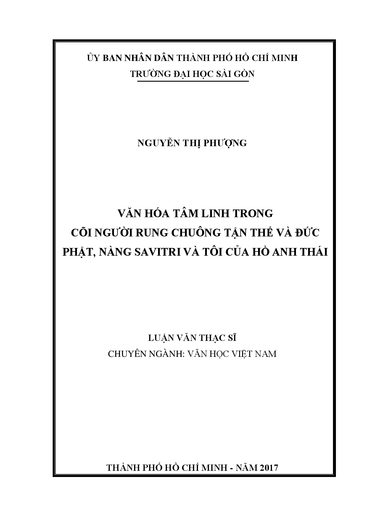 Văn hóa tâm linh trong Cõi người rung chuông tận thế và Đức phật, nàng savitri và tôi của Hồ Anh Thái  