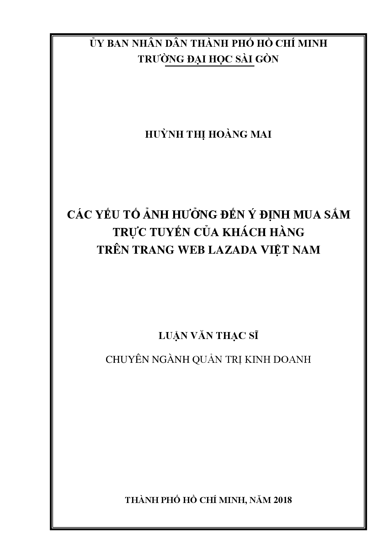 Các yếu tố ảnh hưởng đến ý định mua sắm trực tuyến của khách hàng trên trang web lazada Việt Nam  