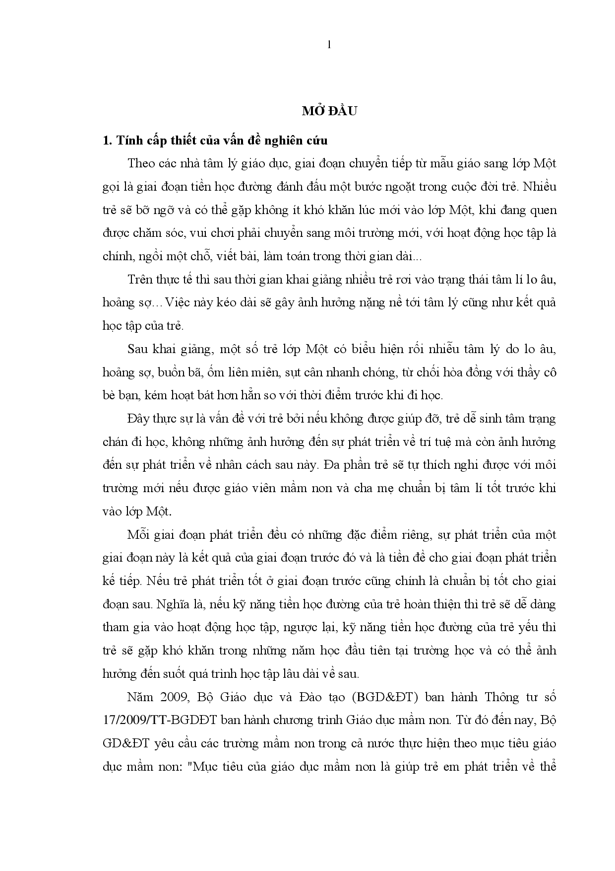 Quản lí hoạt động giáo dục kỹ năng tiền học đường cho trẻ 5 - 6 tuổi tại quận Tân Bình, Thành phố Hồ Chí Minh  