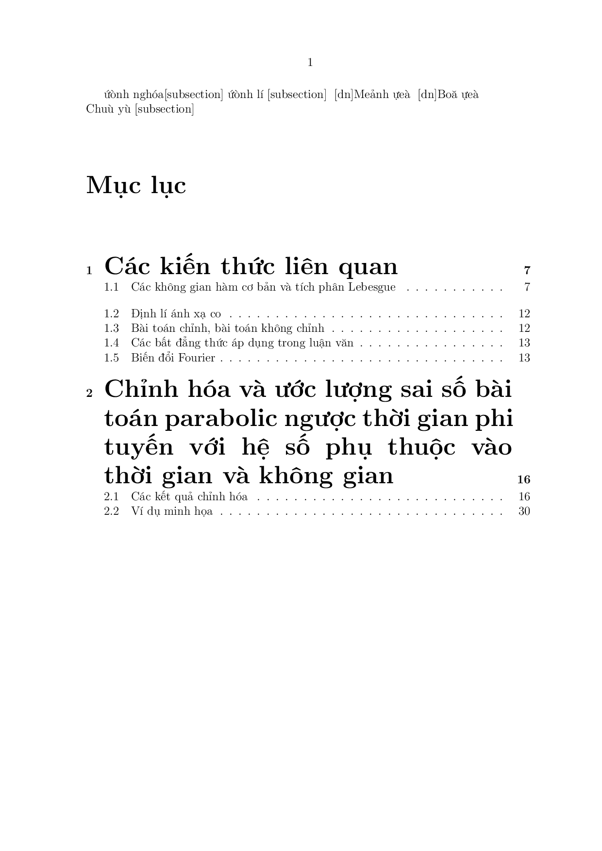 Bài toán parabolic ngược thời gian phi tuyến với hệ số phụ thuộc vào thời gian và không gian  