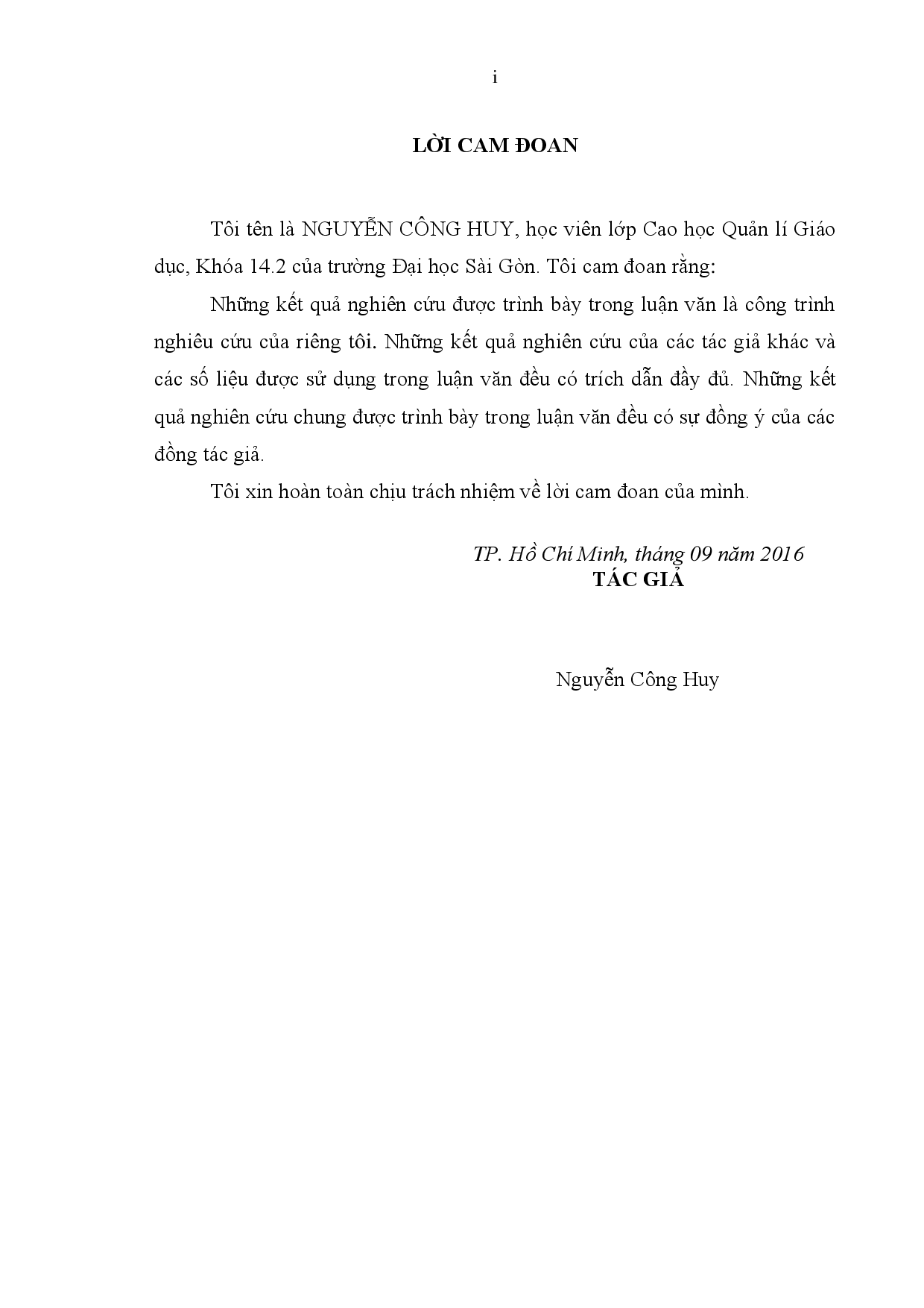 Phát triển đội ngũ giáo viên các trường trung học cơ sở ở quận Bình Tân, Thành phố Hồ Chí Minh  