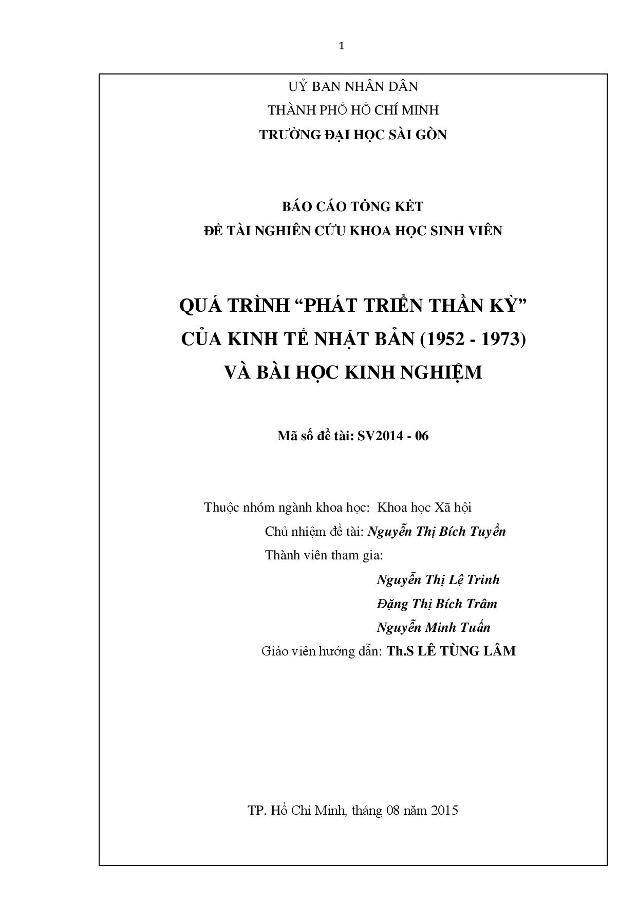 Quá trình "phát triển thần kỳ" của kinh tế Nhật Bản (1952-1973) và bài học kinh nghiệm  