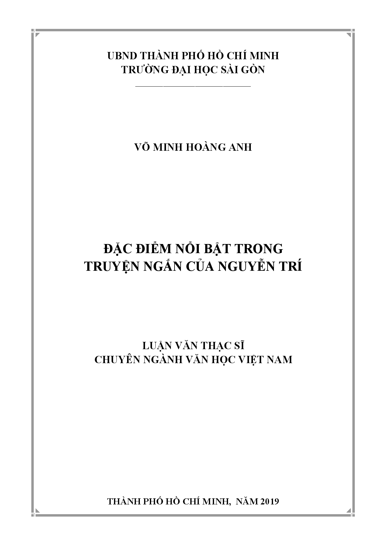 Đặc điểm nổi bật trong truyện ngắn của Nguyễn Trí  