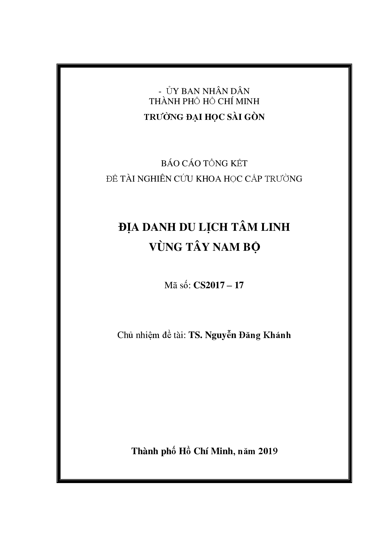 Địa danh du lịch tâm linh vùng Tây Nam Bộ  