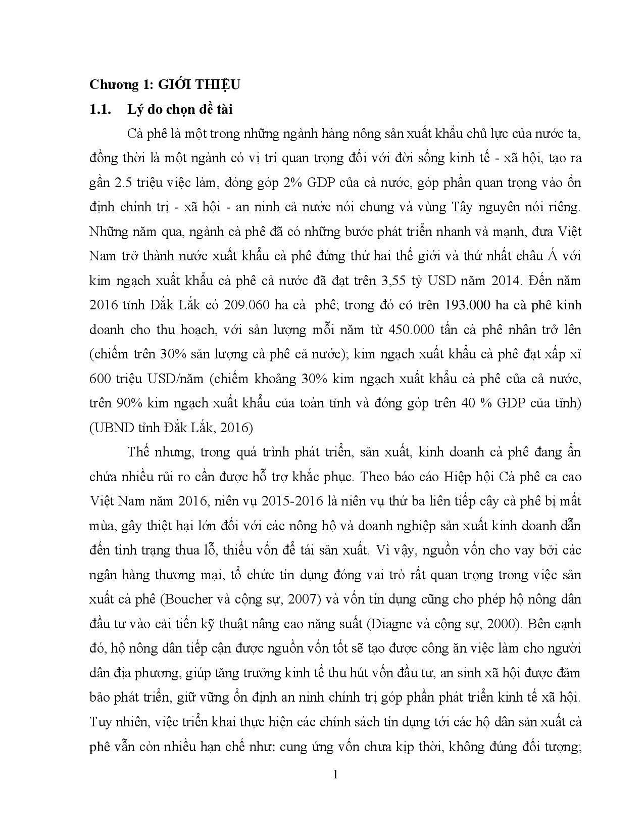 Phân tích các nhân tố ảnh hưởng đến kết quả vay vốn của các hộ sản xuất cà phê tỉnh Đắk Lắk  