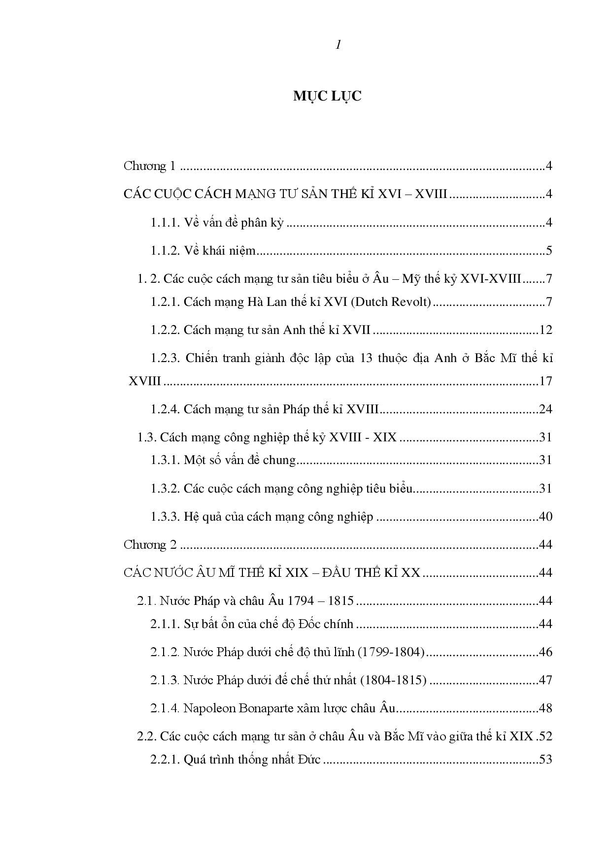 Lịch sử Phương tây cận đại  