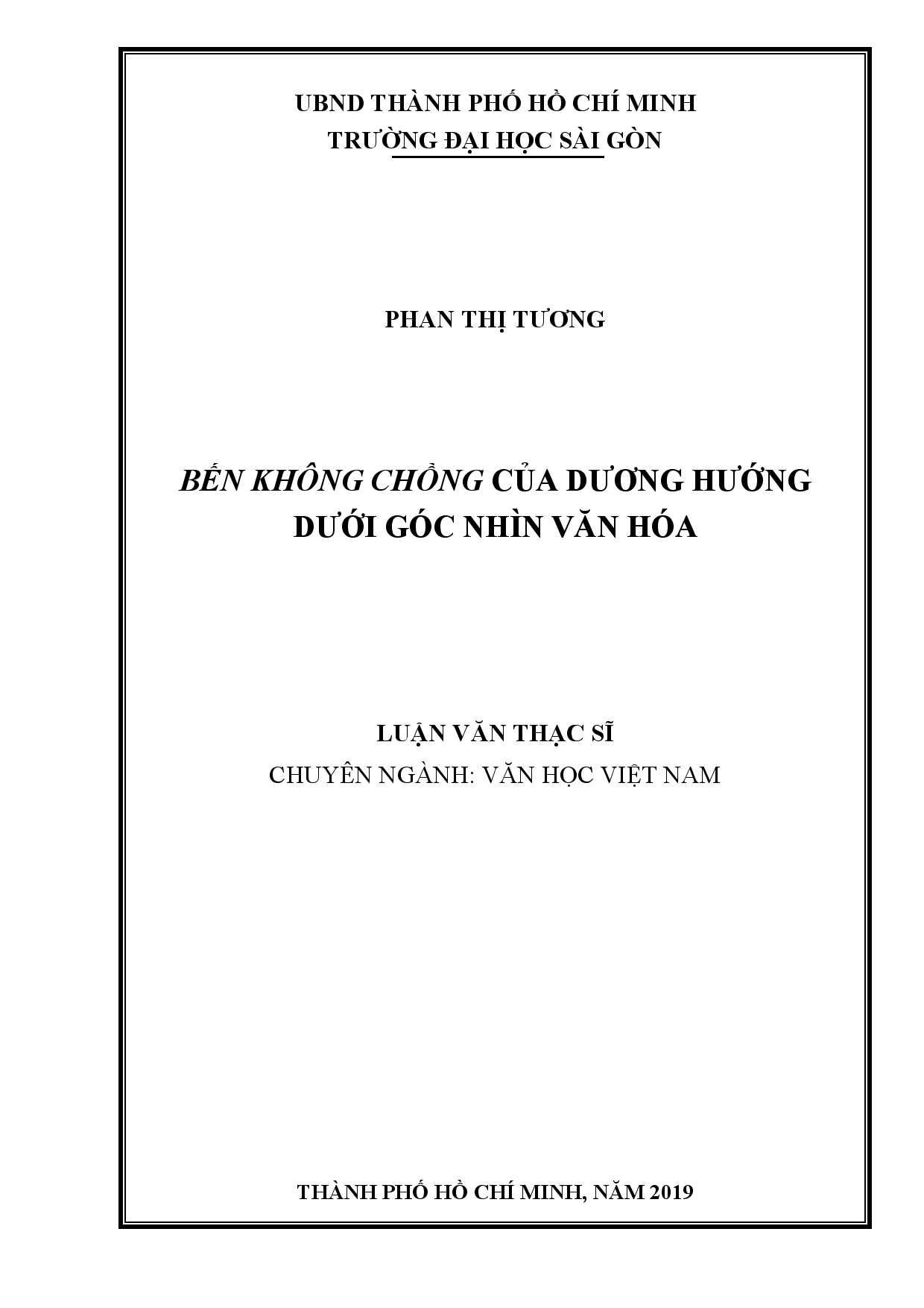 Bến không chồng của Dương Hướng dưới góc nhìn văn hóa  