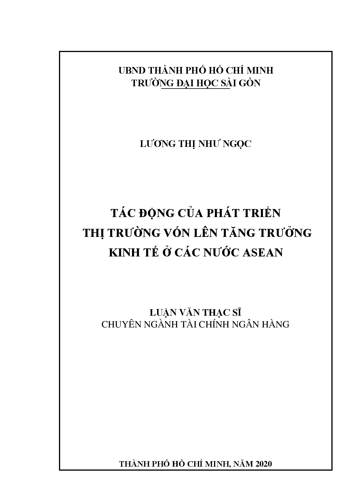 Tác động của phát triển thị trường vốn lên tăng trưởng kinh tế ở các nước Asean  