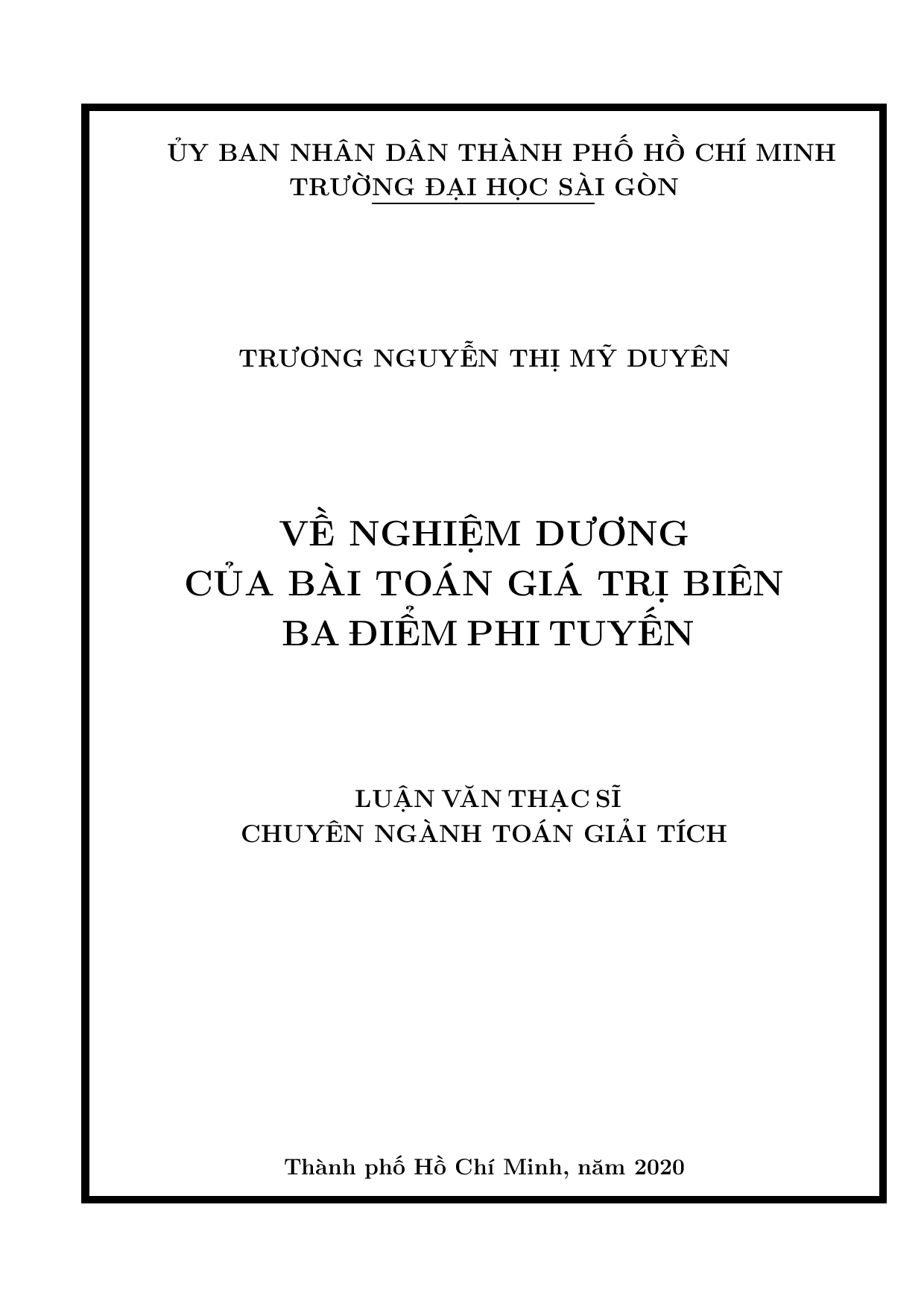 Về nghiệm dương của bài toán giá trị biên ba điểm phi tuyến  