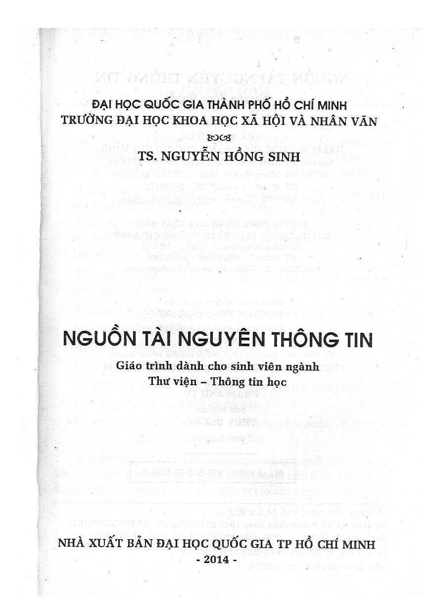 Nguồn tài nguyên thông tin  