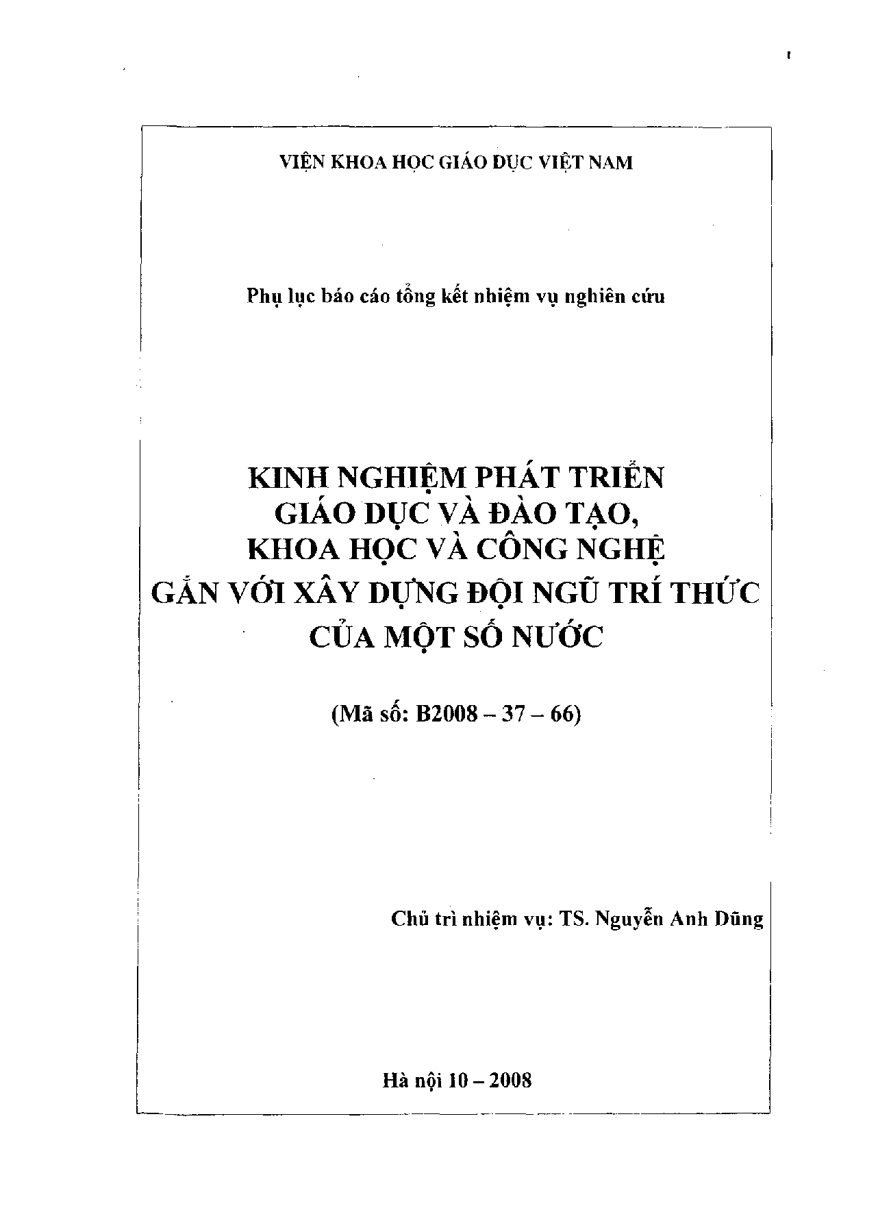 Kinh nghiệm phát triển giáo dục và đào tạo, khoa học và công nghệ gắn với xây dựng đội ngũ trí thức trong thời kì đẩy mạnh công nghiệp hóa của một số nước  