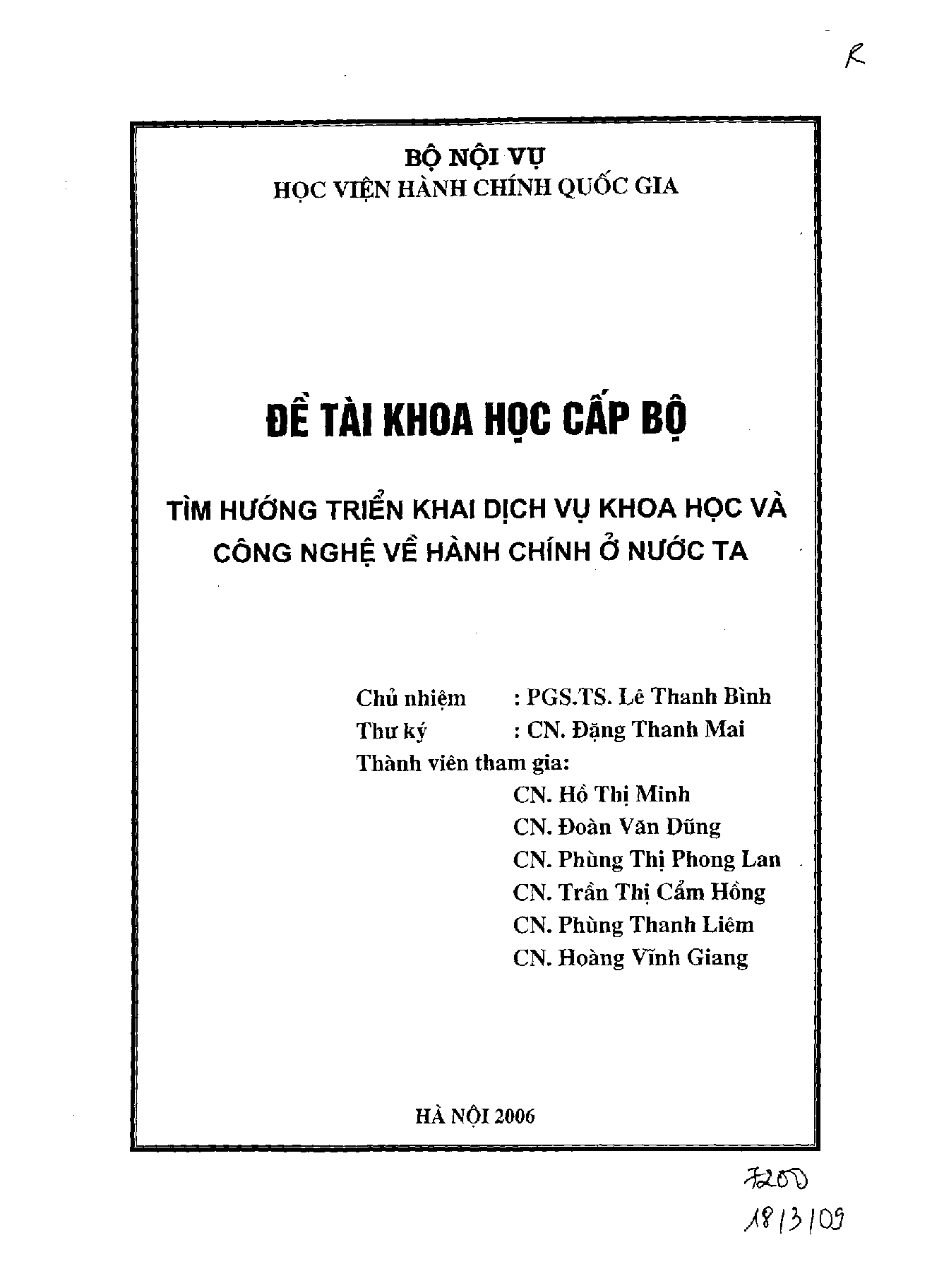 Tìm hướng triển khai dịch vụ khoa học và công nghệ về hành chính ở nước ta  