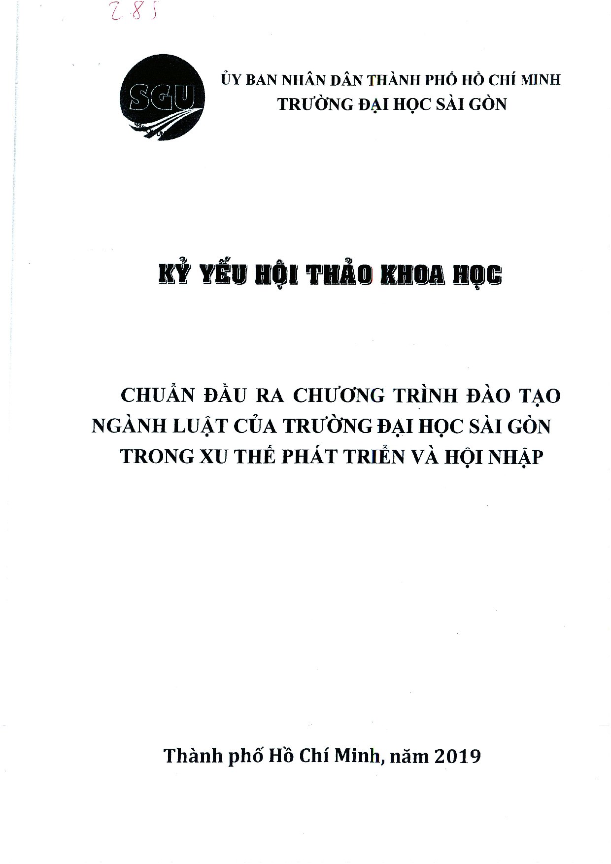 Hoạt động nghiên cứu khoa học tại cơ sở đào tạo luật trong việc đáp ứng yêu cầu chuẩn đầu ra của chương trình đào tạo tại khoa Luật - Trường Đại học Sài Gòn  