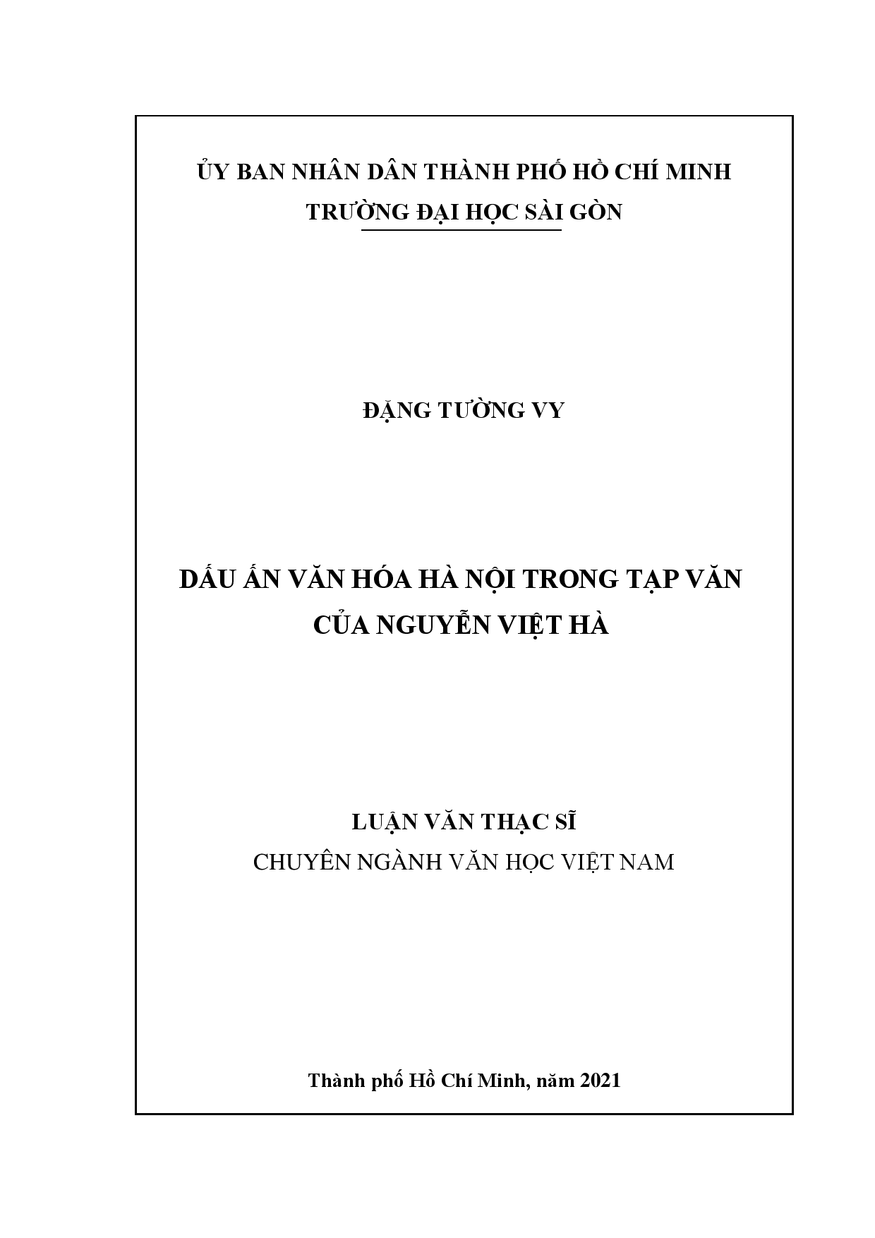 Dấu ấn văn hóa Hà Nội trong tạp văn của Nguyễn Việt Hà  