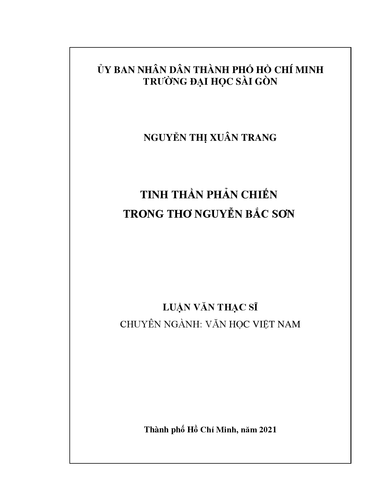 Tinh thần phản chiến trong thơ Nguyễn Bắc Sơn  